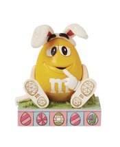 M&MS JIM SHORE YELLOW WEARING BUNNY EARS 4.33IN FIGURE