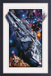 SW MILLENIUM FALCON FAUX MATTE 11X17 POSTER