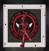 DEADPOOL 3 AIM FOR THE MIDDLE FAUX MATTE 11X17 POSTER