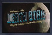 SW WELCOME TO THE DEATH STAR 11X17 FRAMED POSTER