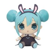 HATSUNE MIKU KYURUMARU BIG PLUSH TOY BLACK RABBIT