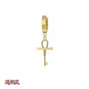 YU GI OH MILLENNIUM KEY GOLD EARRING