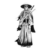 SHADOWED SAMURAI BY ROB BOWYER 10IN POLYSTONE STATUE  (