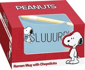 PEANUTS SNOOPY SLURP RAMEN AND CHOPSTICKS 24OZ RAMEN MUG (NE