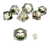RESIN DICE SKULL 7PC DICE SET