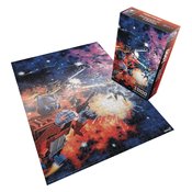 TRANSFORMERS SPACE FIGHT ART CHROME JIGSAW PUZZLE (Net)