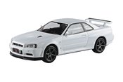 NISSAN R34 SKYLINE GT-R WHITE 1/32 SNAP MDL KIT