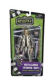 BEETLEJUICE BLACK AND WHITE STRIPED SUIT 7IN AF