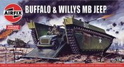 AIRFIX BUFFALO WILLYS MB JEEP 1/76 MODEL KIT