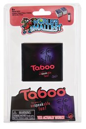 WORLDS SMALLEST TABOO CARD GAME