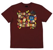 DOCTOR WHO FIFTY YEARS OF THE SCARF SZ XXL MAROON TS  (