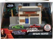 FAST FURIOUS TORRETOS CAFE DIE-CAST NANOSCENE W/ VEHICLES (N