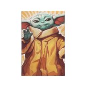 STAR WARS MANDALORIAN GROGU 23X35 CANVAS WALL DECOR  (C