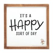 DISNEY WINNIE POOH HAPPY DAY 12.25IN FRAMED WOOD WALL DECOR