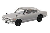 NISSAN C10 SKYLINE 2000GT-R SILVER 1/32 SNAP MDL KIT  (