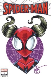 DF MARVEL CVR ART SGN & REMARKED HAESER SPIDER-GIRL SKETCH (