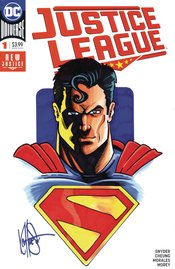 DF DC COMIC CVR ART HAESER SGN & REMARKED SUPERMAN SKETCH (C