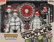 TMNT BLACK & WHITE FIRST SKETCH TURTLES 2 PC 7IN AF  (C