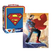 SUPERMAN 500PC PUZZLE AND FUN BOX SET