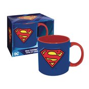 SUPERMAN LOGO 18OZ EMBOSSED CERAMIC MUG