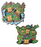 TEENAGE MUTANT NINJA TURTLES 80S POSES PIN SET