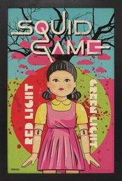 SQUID GAME RED LIGHT GREEN LIGHT 11X17 FRAMED POSTER  (