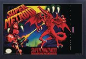 SUPER METROID 11X17 FRAMED POSTER