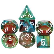 ACRYLIC DICE PSYCHEDELIC 7PC SET  (NOV248015)