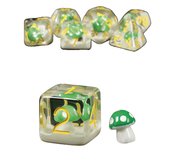 RESIN DICE GREEN MUSHROOM 7PC SET