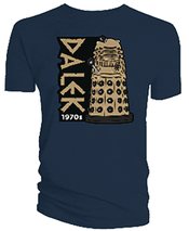 DOCTOR WHO DALEK 1970 SZ M NAVY TS