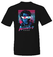 DOCTOR WHO NEON 80S ALLONS-Y SZ XXL BLACK TS