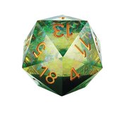 JUMBO D20 PERIDOT DIE