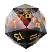 JUMBO D20 DRAGON EYE RED DIE