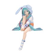 HATSUNE MIKU RABBIT EAR HOOD PAJAMA BLUE NOODLE STOPPER FIG