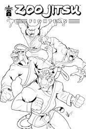 ZOO JITSU FIGHTERS #2 (OF 4) CVR F KING B&W