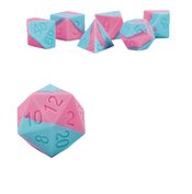SILICONE DICE BUBBLE GUM 7PC SET