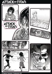 ATTACK ON TITAN VOL 21 MANGA PANELS STICKER