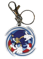 SONIC THE HEDGEHOG SPINNING SONIC PVC KEYCHAIN