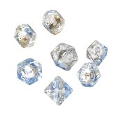 RESIN DICE SWAN 7PC SET