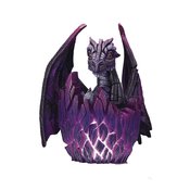 PURPLE LIT DRAGON EGG STATUE