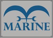 ONE PIECE MARINES 43IN FLAG