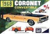 1968 DODGE CORONET CONVERTIBLE W/TRAILER MPC 1/25 MODEL KIT