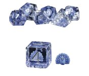RESIN DICE PEACOCK 7PC SET