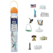 SAFARI USA LANDMARKS 12PC FIGURINE SUPER TOOB