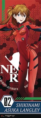 EVANGELION ASUKA LANGLEY HUMAN SIZE 67IN WALL SCROLL  (