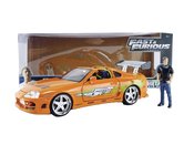 FAST FURIOUS 95 TOYOTA SUPRA W/ BRIAN FIG 1/24 DIE-CAST VEH