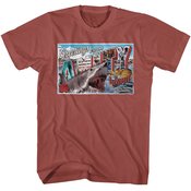 JAWS AMITY ISLAND POSTCARD T/S XL