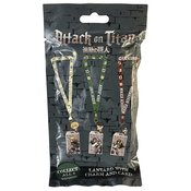 ATTACK ON TITAN LANYARD W/ CHARM CARD HOLDER 24PC ASST