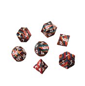 STRIPE METAL DICE FESTIVAL 7PC SET