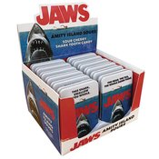 JAWS AMITY ISLAND SOUR CANDY TIN 12PC DISPLAY